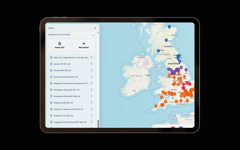 Logistics tracker screenshot
