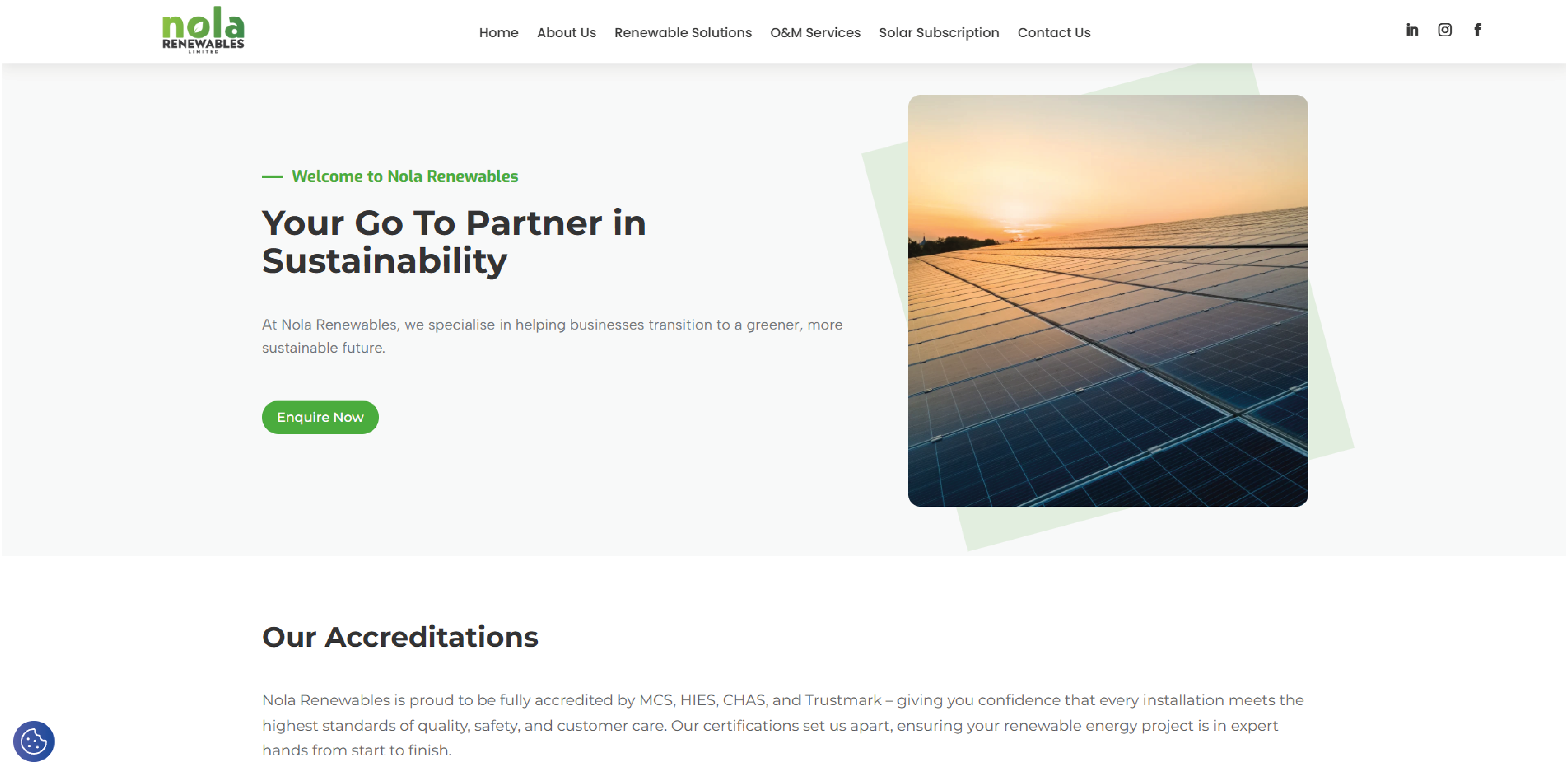Nola Renewables - New Website
