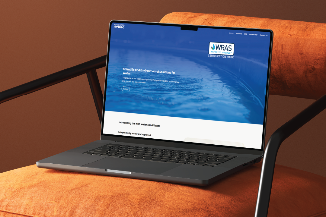 Advanced Hydro website designed by Elendil Studio