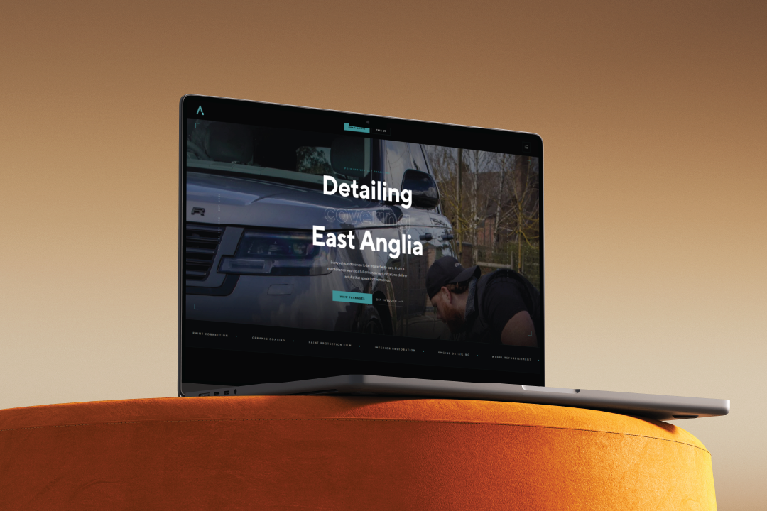 Atelier Car Care website designed by Elendil Studio