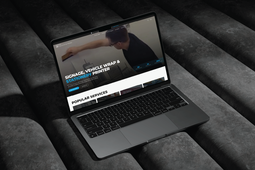 3B Design and Print website redesign by Elendil Studio